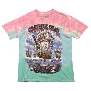 Vintage Grateful Dead Ship Of Fools T-Shirt Graphic Band Liquid Blue Men’s XL